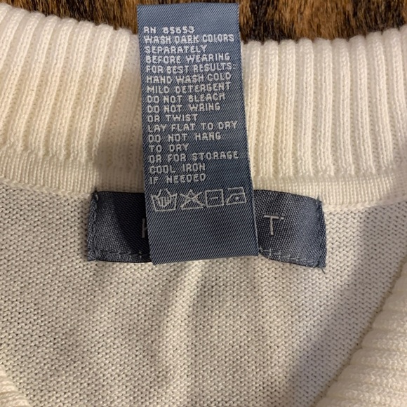 Koret size Medium white short sleeve button up lightweight sweater with collar - Picture 3 of 9